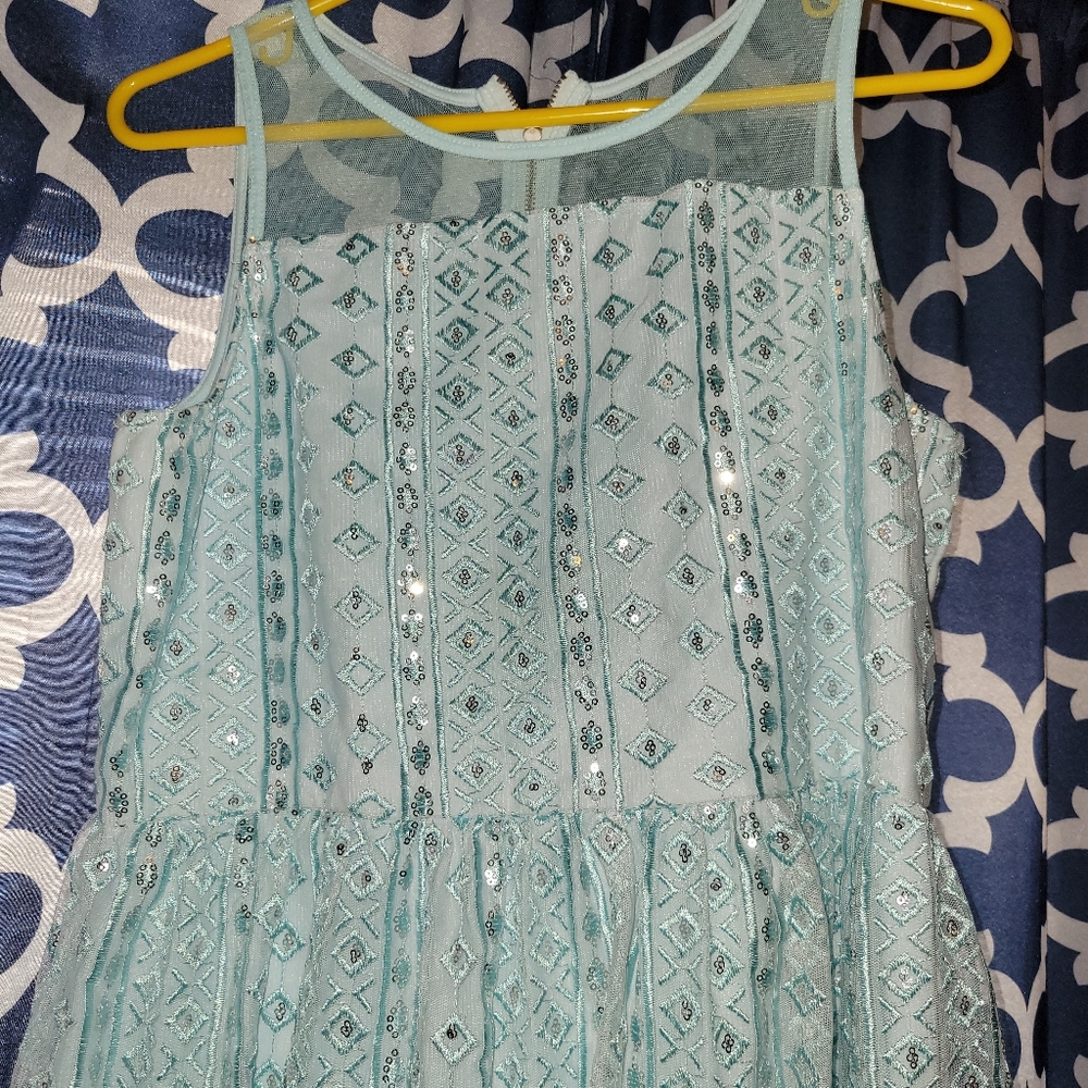 A beautiful blue dress for girls